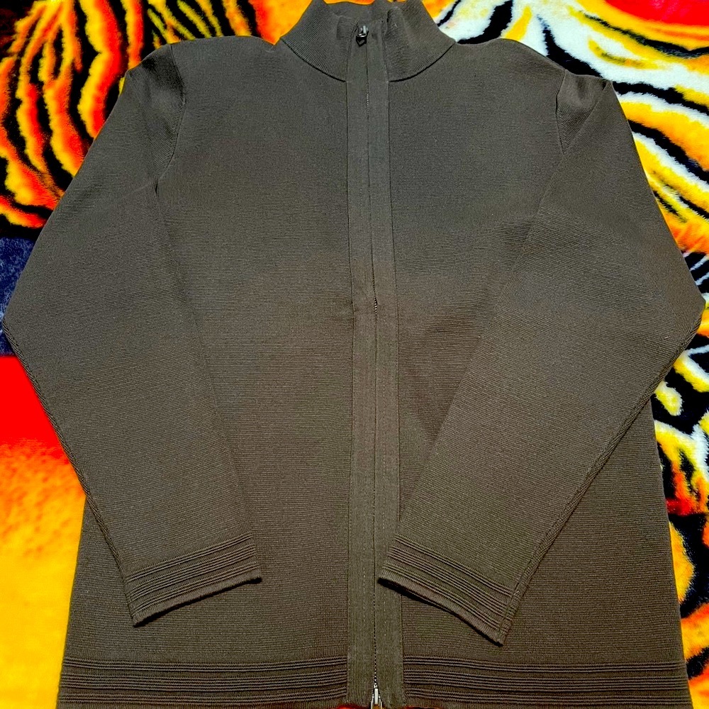 Brandini full zip knit jacket